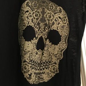 Express Tops - Embellished Skull Top Express Tops - Embellished Skull Top